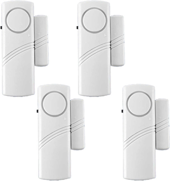 4 Pack Door Alarms for Home Security, Window Door Alarms, Window Alarm Sensors, Door Alarms for Kids Safety,DIY Protection Burglar Bell Alarm for Home,Office 4 Pack Door Alarms for Home Security, Window Door Alarms, Window Alarm Sensors, Door Alarms for Kids Safety,DIY Protection Burglar Bell Alarm for Home,Office