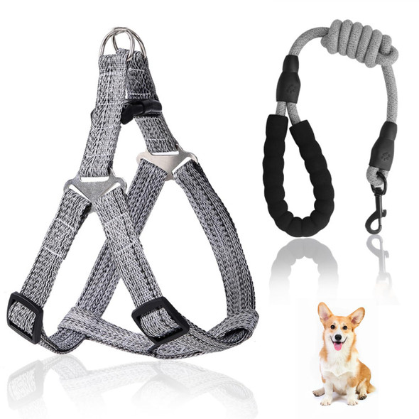 Ditar No Pull Dog Harness & Leash Combo Set - Adjustable Reflective Harness Collar With Soft Padded Handle For Large Medium Dogs Anti-Pull Control Easy Walk Training Gear
