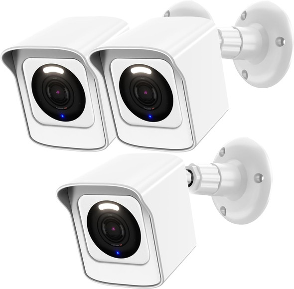 Mount for All-New Wyze Cam V3 ONLY, Weatherproof Protective Cover and 360 Degree Adjustable Wall Mount Solid Housing for Wyze V3 Outdoor Indoor Smart Home Camera System (White, 3 Pack) Mount for All-New Wyze Cam V3 ONLY, Weatherproof Protective Cover and 360 Degree Adjustable Wall Mount Solid Housing for Wyze V3 Outdoor Indoor Smart Home Camera System (White, 3 Pack)
