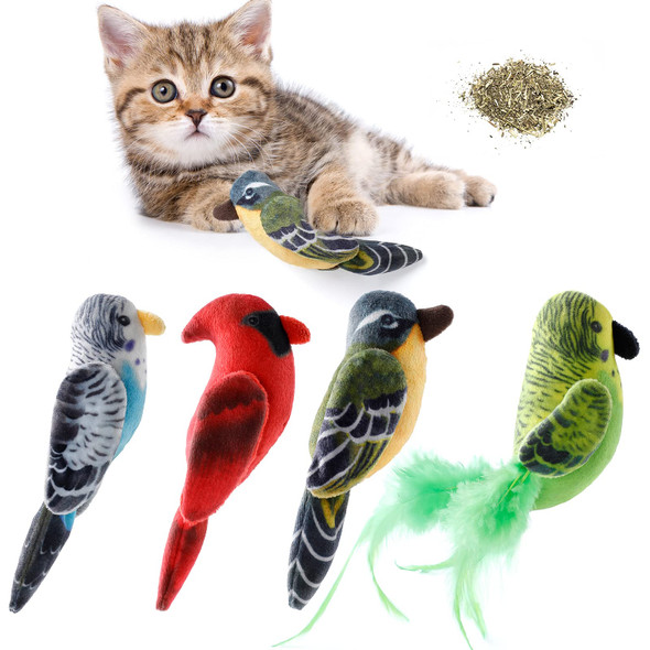 Dorakitten Catnip Toys For Indoor Cats - 5Pcs Plush Cat Chew Toys Teething Interactive Catnip Filled Kitten Toy Soft Pet Toy