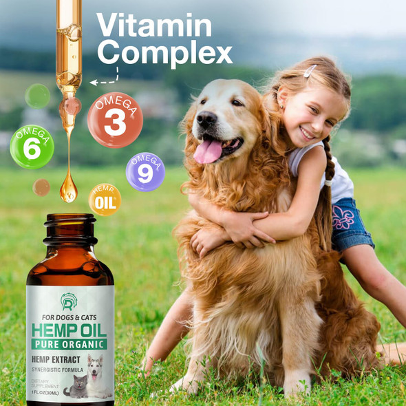 Drloton 2 Pack Hemp Oil For Dogs And Cats - Anxiety Stress Sleep Allergies Arthritis Seizures Pain Relief - Promotes Skin Hip Joint Health - Calming Drops For Aggressive Pets