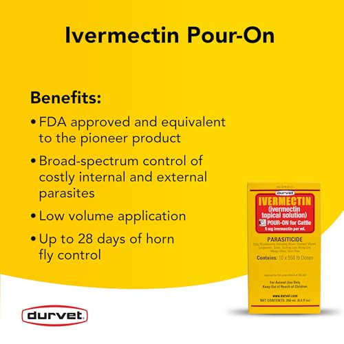 Durvet Ivermectin Pour On Dewormer 250Ml