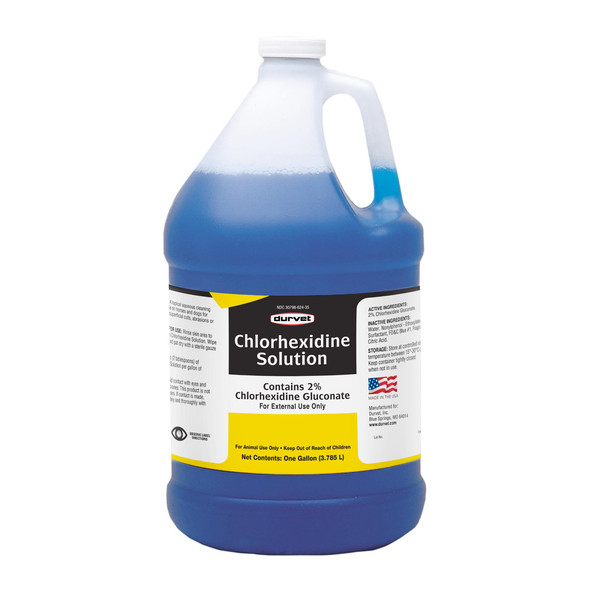 Durvet Chlorhexidine 2% For Horses & Dogs One Gallon