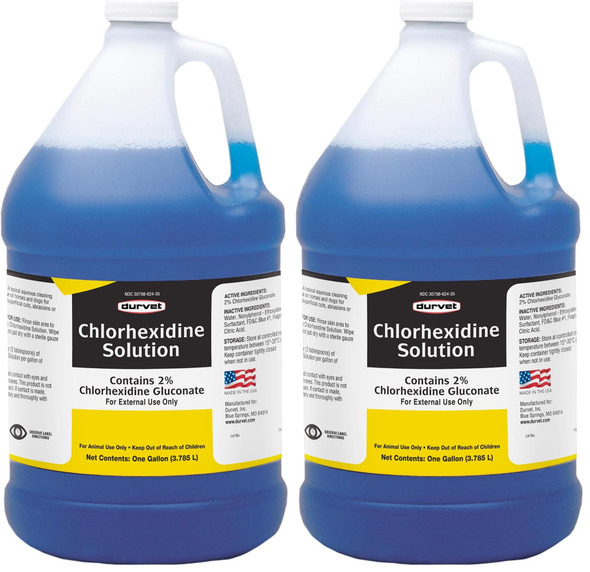 Durvet Chlorhexidine 2% For Horses & Dogs One Gallon