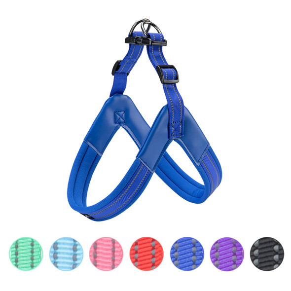Excellent Elite Spanker No Pull Dog Harness Step-In Adjustable Reflective Vest Soft Padded Easy Pet Chest Strap With Leash Clips For Small Medium Large Dogs Walking Training(Purple-L)