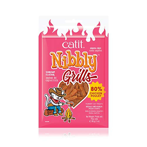 Exo Terra Catit Nibbly Grills Cat Treats Chicken & Shrimp Recipe - Grain- Cat Treat 1.06 Ounce (Pack Of 1)