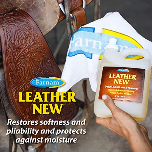 Farnam Leather Deep-Cleaning Conditioner And Restorer For Saddles And Leather 16 Ounces