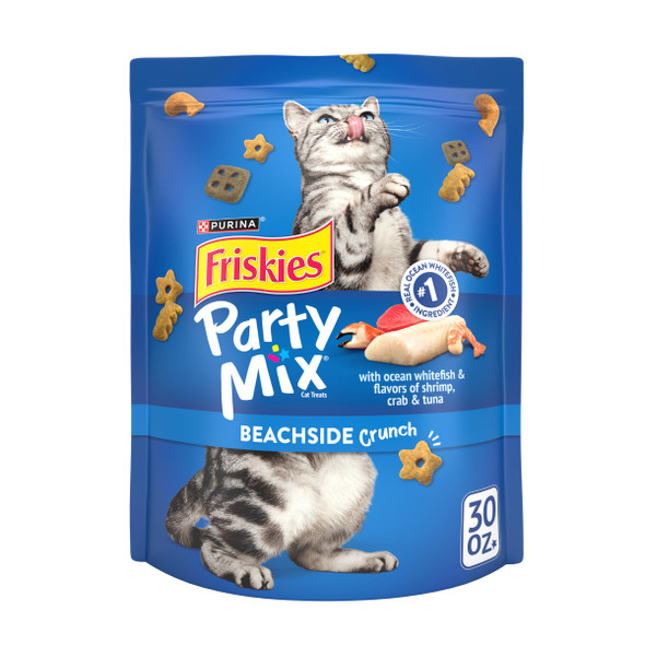 Friskies Purinacat Treats Party Mix Beachside Crunch - 20 Oz. Pouch