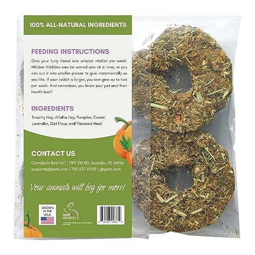 Grandpa'S Best Whisker Nibblers Pumpkin Carrot Treats For Rabbits Guinea Pigs And Small Animals