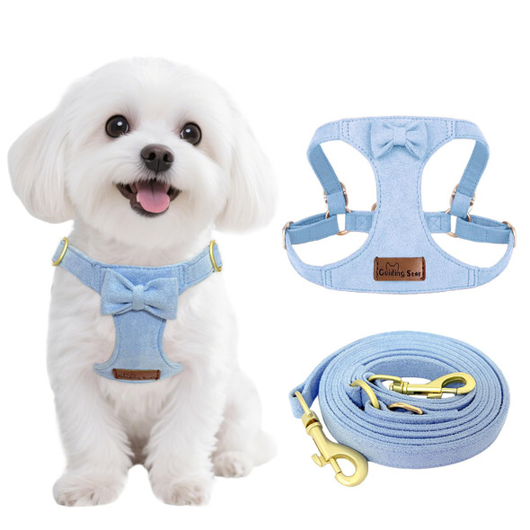Guiding Star Dog Harness Small Sized Dog With Multifunction Leash No Pull Puppy Dog Harness And Leash Set Training Cute Soft Adjustable Dog Walking Harness Pet Vest Harness (Purple-Xxs)