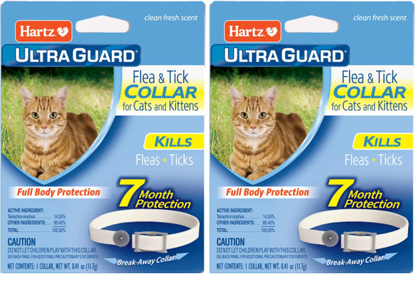 Hartz Ultraguard Purple Flea & Tick Collar For Cats And Kittens - 7 Month Protection