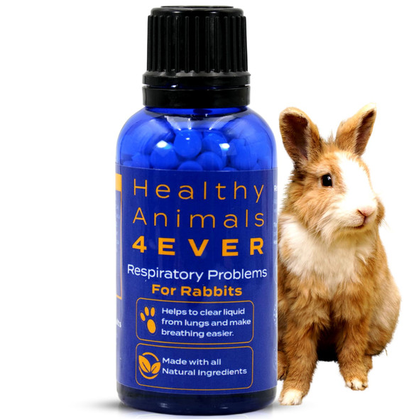 Healthyanimals4Ever Ha4E - Rabbit Respiratory Treatment - Support For Snuffles Uri & Breathing Relief - Preventive Care - Natural Homeopathic Tablets - 300 Count