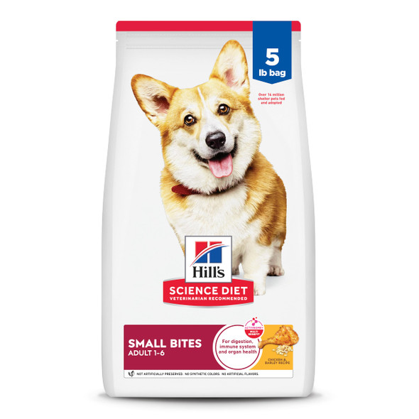 Hill'S Science Diet Adult 1-6 Adult 1-6 Premium Nutrition Small Kibble Dry Dog Food Lamb & Brown Rice 4.5 Lb Bag