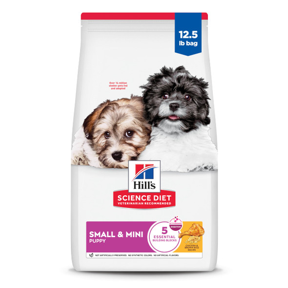 Hill'S Science Diet Puppy Small & Mini Breeds Dry Dog Food Chicken & Brown Rice 4.5 Lb. Bag