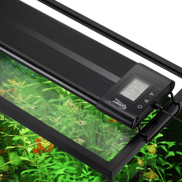 Hygger Auto On Off 48-55 Inch Led Aquarium Light Extendable Dimable 7 Colors Full Spectrum Light Fixture For Freshwater Planted Tank Build In Timer Sunrise Sunset