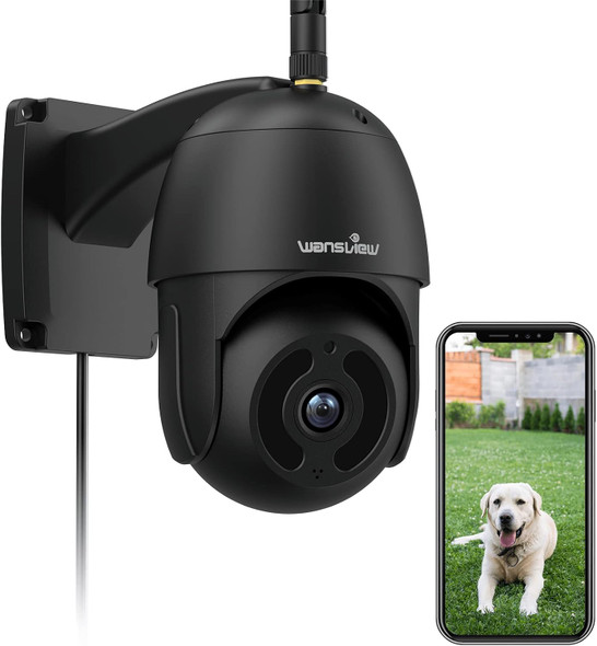wansview Security Camera Outdoor, 1080P Pan-Tilt 360° Surveillance Waterproof WiFi Camera, Night Vision, 2-Way Audio, Smart Siren, SD Card Storage& Cloud Storage,Works with Alexa W9 (with RJ45 Port) wansview Security Camera Outdoor, 1080P Pan-Tilt 360° Surveillance Waterproof WiFi Camera, Night Vision, 2-Way Audio, Smart Siren, SD Card Storage& Cloud Storage,Works with Alexa W9 (with RJ45 Port)