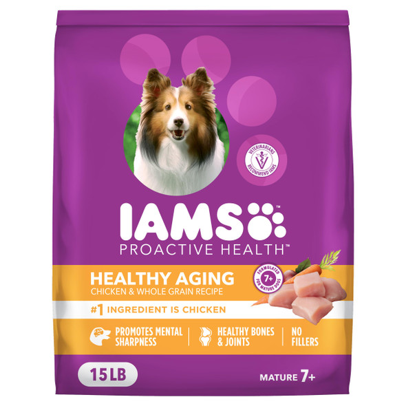 Iams Proactive Health Dry Dog Food Large Breed Mature Premium Adult Dog Food For Large Breeds 29.1 Lb. Bag