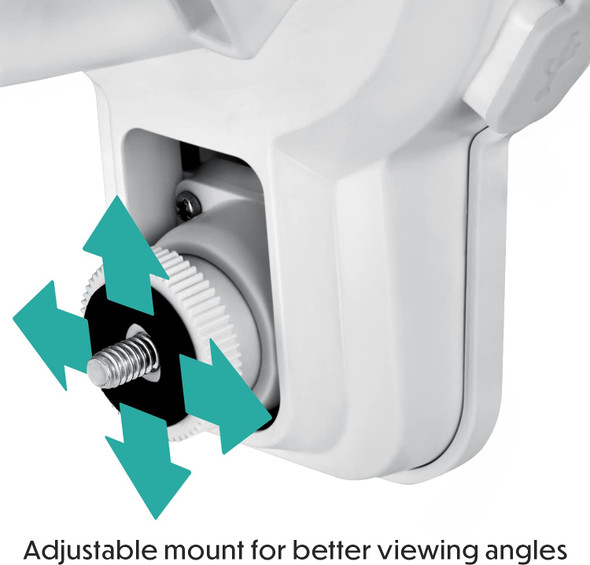 Wasserstein 3-in-1 Wired Floodlight, Charger & Mount Compatible with Blink Outdoor, Blink Outdoor (3rd Gen) & Blink XT2/XT Camera - 2000 Lumens Powerful Floodlight (White) (Camera NOT Included)