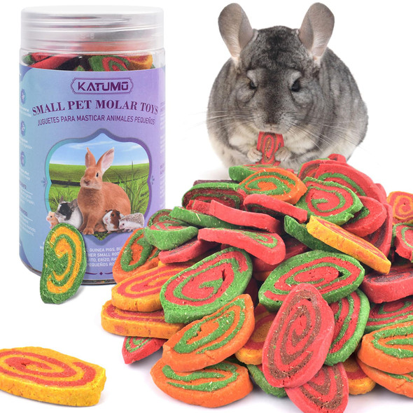 Katumo Rabbit Toys 220G / 7.7Oz Rabbit Treats Bunny Chews Guinea Pig Molar Treats For Bunny Hamster Chinchilla Gerbil Other Small Rodents