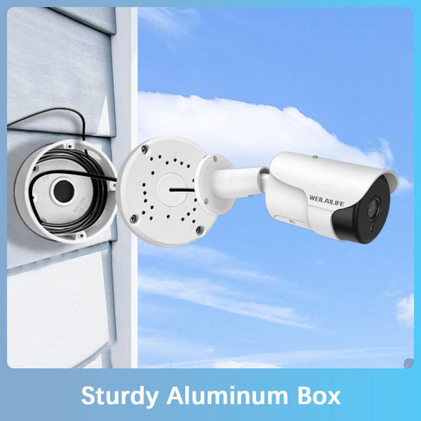 【Only Compatible with Bullet Cameras】Universal Bullet Security Camera Mount Bracket Hide Cable, Metal Electric Enclosure, Waterproof Outdoor Camera Cover, Base Junction Box for CCTV Cams (8 Pack) 【Only Compatible with Bullet Cameras】Universal Bullet Security Camera Mount Bracket Hide Cable, Metal Electric Enclosure, Waterproof Outdoor Camera Cover, Base Junction Box for CCTV Cams (8 Pack)
