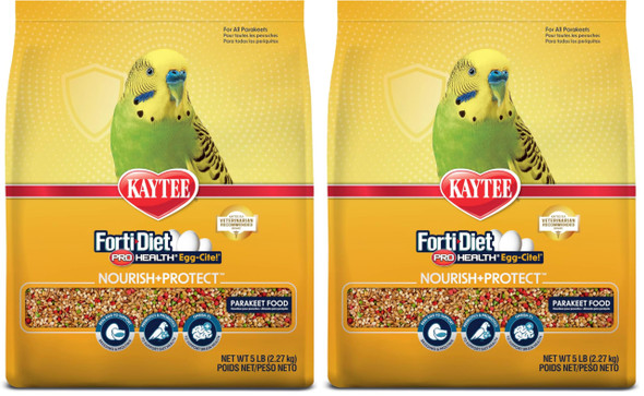 Kaytee Forti-Diet Pro Health Egg-Cite Nourish+Protect Parakeet Supports Breeding And Molting Nutrition Backed By Science Digestive Health 5 Pounds