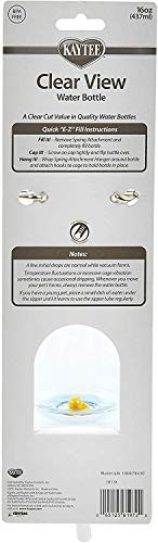 Kaytee Small Animal Clear Water Bottle 16 Ounces Per Bottle (2 Pack)