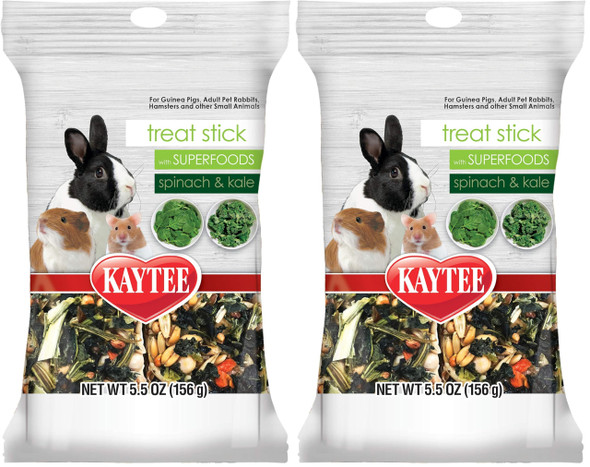Kaytee Small Animal Treat Stick With Superfoods Strawberry & Flax Seed 5.5 Oz