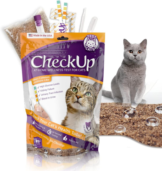 Kit4Cat 2Lb Hydrophobic Cat Litter For Urine Sample Collection Uniquely Made With Natural Sand - Keeps Liquid Clean And On Top Checkup On Your Cat'S Wellness At Home (3 X 11Oz Bags)