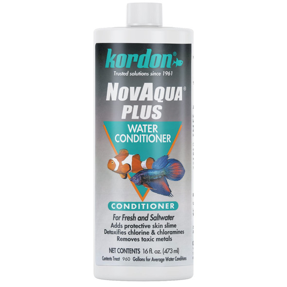 Kordon #33156 Novaqua Plus- Water Conditioner For Aquarium 16-Ounce Black