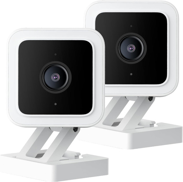 Wyze Cam v3 with Color Night Vision, Wired 1080p HD Indoor/Outdoor Security Camera, 2-Way Audio, Works with Alexa, Google Assistant, and IFTTT, 2-Pack Wyze Cam v3 with Color Night Vision, Wired 1080p HD Indoor/Outdoor Security Camera, 2-Way Audio, Works with Alexa, Google Assistant, and IFTTT, 2-Pack