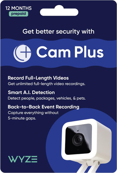 WYZE Cam Plus 12 Month Subscription, WYZECP12 WYZE Cam Plus 12 Month Subscription, WYZECP12