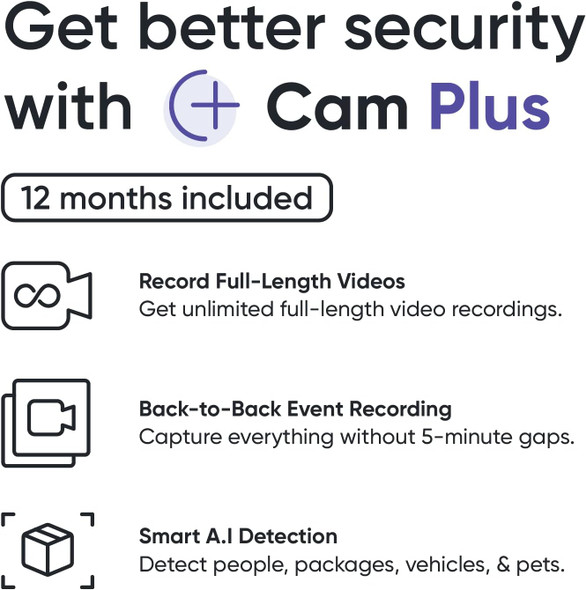 WYZE Cam Plus 12 Month Subscription, WYZECP12 WYZE Cam Plus 12 Month Subscription, WYZECP12