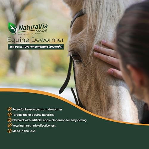 Naturavia Made Horse Oral Paste 10% 25G Pre-Filled Syringe Single Pack Equine Oral Gel With Graduated Dosing For Horse Use Only