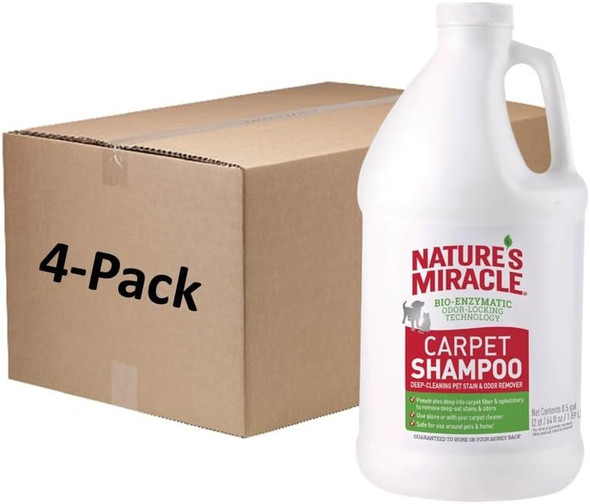 Nature'S Miracle Nature S Miracle Carpet Shampoo Deep-Cleaning Pet Stain And Odor Remover 64 Ounces
