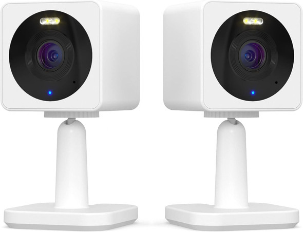 WYZE Cam OG Indoor/Outdoor 1080p WI-Fi Smart Home Security Camera with Color Night Vision, Built-in Spotlight, Motion Detection,2-Way Audio, Compatible with Alexa & Google Assistant,White (Pack of 2) WYZE Cam OG Indoor/Outdoor 1080p WI-Fi Smart Home Security Camera with Color Night Vision, Built-in Spotlight, Motion Detection,2-Way Audio, Compatible with Alexa & Google Assistant,White (Pack of 2)