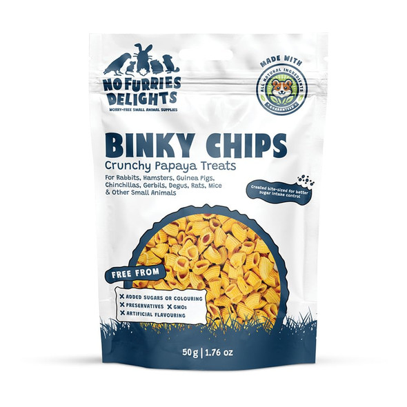 No Furries Delights Treats 100% All Natural Mini Bites For Rabbit Hamster Guinea Pig Chinchilla Pet Rat Mice Gerbil Bird Healthy Enrichment Bonding Rewarding (50G Banana Apple Bites)