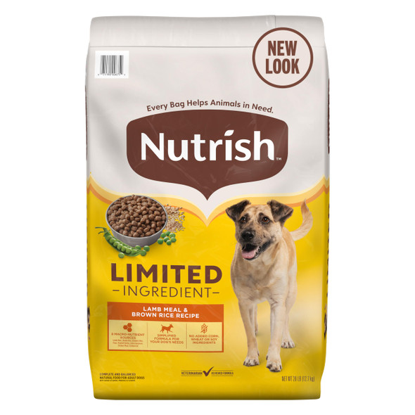 Nutrish Rachael Ray Limited Ingredient Diet Lamb Meal & Brown Rice Recipe Lamb Meal & Rice 6.00 Pound (Pack Of 1) (Packaging Design May Vary)