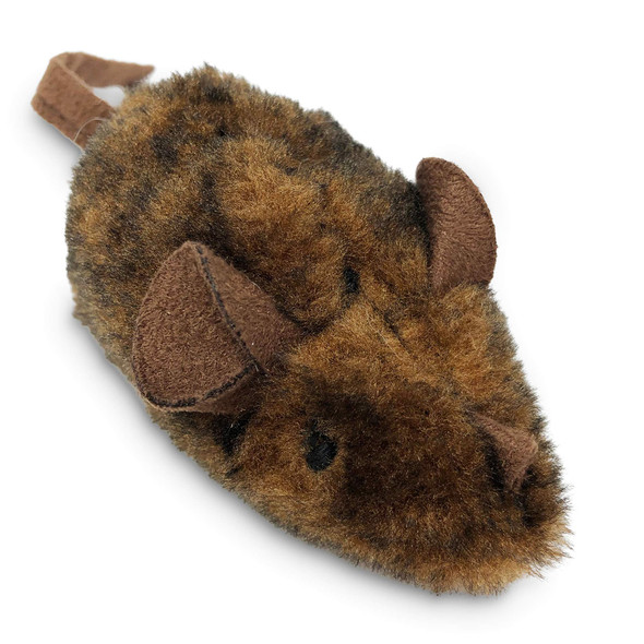 Our Pets Ourpet'S Play-N-Squeak Twice The Mice Cat Toy 2Pc (Interactive Catnip Toy Real Mouse Electronic Sound)
