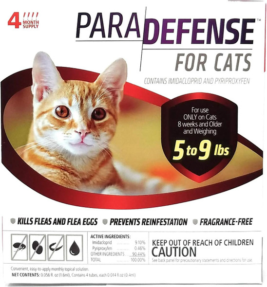 Para Defense 10+ Lb Cat Pet Flea Control Supply Large