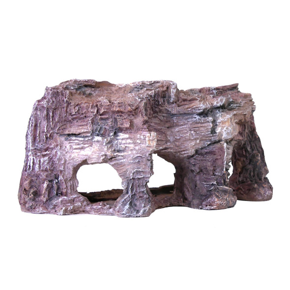 Penn-Plax Grotto Natural Cliff Rock-Scape Cave Hide Out Terrarium And Aquarium D Cor For Reptiles Amphibians Fish And Other Small Animals Medium Size