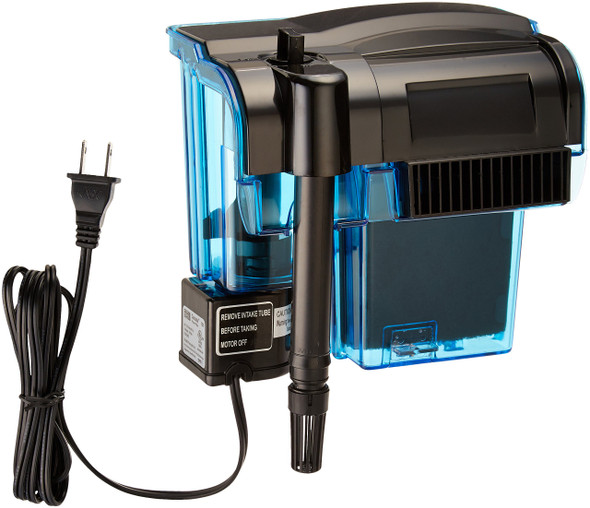 Penn-Plax Cascade 300 Power Filter Hang-On Filter With Quad Filtration Great For Freshwater And Saltwater Setups