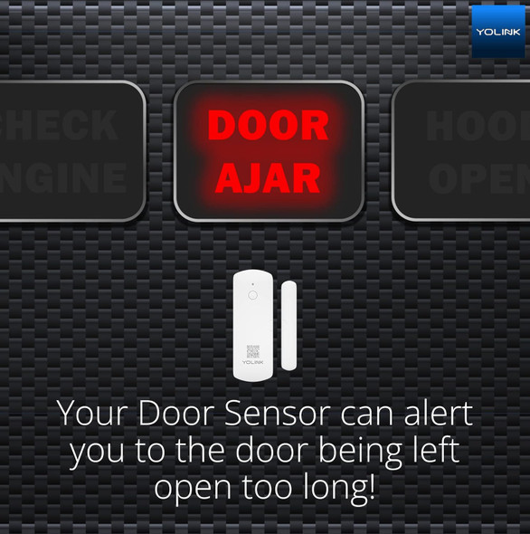 YoLink LoRa Smart Door & Window Sensor: Up to 1/4 Mile Open-Air Range, Door Left-Open Reminders, up to 5 Year Battery Life, Alexa, IFTTT, Home Assistant, Home Security
