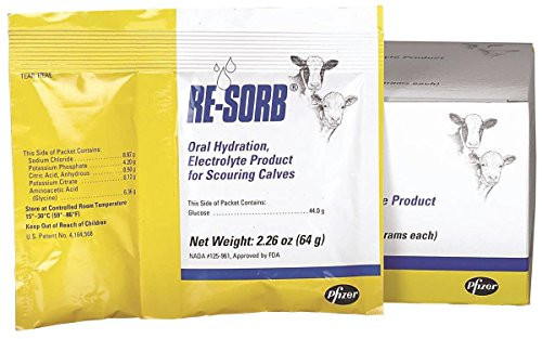 Pfizer Animal Health 64G 8142 Resorb Electrolyte Packet