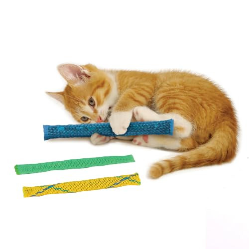Pioneer Pet Nip Nibblers Catnip Toy 3 Pack Catnip Filled Toys For Indoor Cats -Teething Toy For Kittens That Bite And Chew