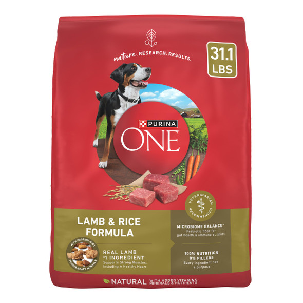 Purina One Chicken And Rice Formula Dry Dog Food - 31.1 Lb. Bag
