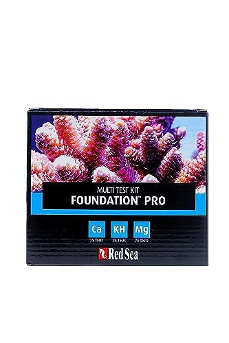 Red Sea Reef Foundation Pro Test Kit - Accurate Calcium Alkalinity & Magnesium Testing For Saltwater Aquariums - 75 Tests Easy-To-Use