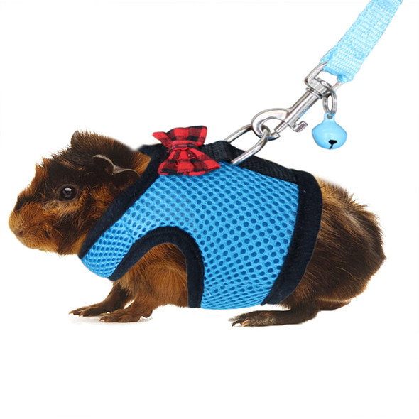 Rypet Guinea Pig Harness And Leash - Soft Mesh Small Animal Harness With Safe Bell No Pull Comfort Padded Vest For Guinea Pigs Ferret Chinchilla And Similar Small Animals
