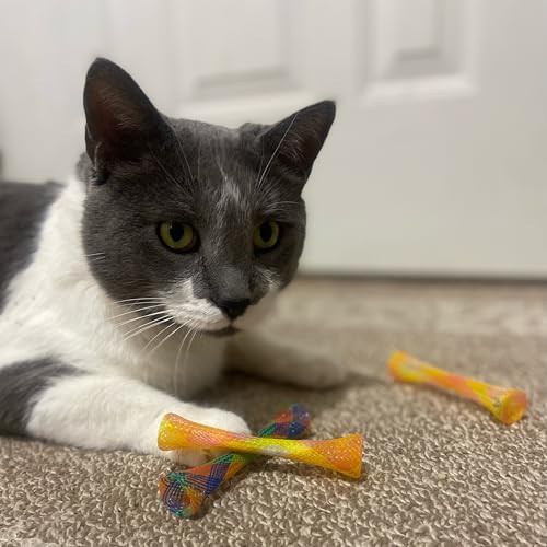 Spot Kitty Fun Tubes Cat Toy Bouncy Cat Toy With Catnip Inside For Cats And Kittens To Bite Swat And Chase Interactive Cat Toy 3 Pieces