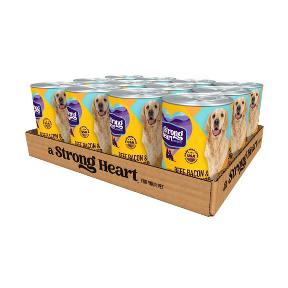 Strongheart A Strong Heart Wet Dog Food Chicken & Rice Dinner - 13.2 Oz Cans (Pack Of 12) Made In The Usa With Real Chicken