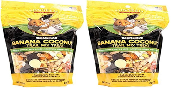 Sunseed Vitakraft Vita Prima Banana Coconut Trail Mix Treat 5 Oz.